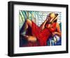 Chilling-Monica Stewart-Framed Art Print