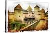 Chillion Castle- Picture In Painting Style-Maugli-l-Stretched Canvas