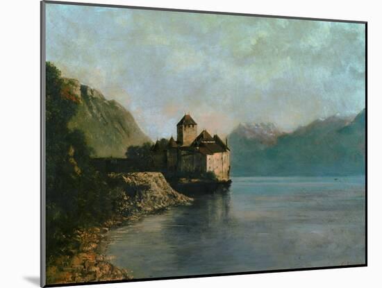 Chillon Castle, 1874-Gustave Courbet-Mounted Giclee Print