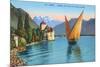 Chillon Castle, Lake Geneva, Switzerland-null-Mounted Art Print