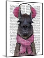 Chilly Llama, Pink-Fab Funky-Mounted Art Print