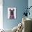 Chilly Llama, Pink-Fab Funky-Art Print displayed on a wall