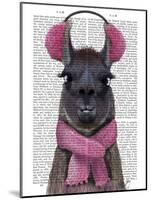 Chilly Llama, Pink-Fab Funky-Mounted Art Print