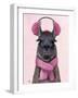 Chilly Llama Pink-Fab Funky-Framed Art Print