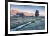 Chilly Morning at Mormon Row, Grand Teton Wyoming-Vincent James-Framed Photographic Print