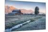 Chilly Morning at Mormon Row, Grand Teton Wyoming-Vincent James-Mounted Photographic Print