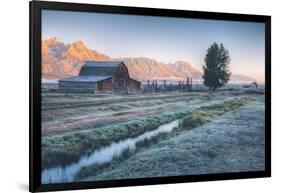 Chilly Morning at Mormon Row, Grand Teton Wyoming-Vincent James-Framed Photographic Print