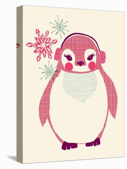 Chilly Penguin-null-Stretched Canvas