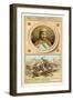 Chilperic Ii, and Charles Martel Defeating the Moors at Poitiers, 732-null-Framed Giclee Print