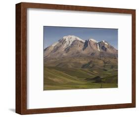 Chimborazo Mountain (6310 Meters) the Highest Mountain in Ecuador, Chimborazo Reserve, Ecuador-Pete Oxford-Framed Premium Photographic Print