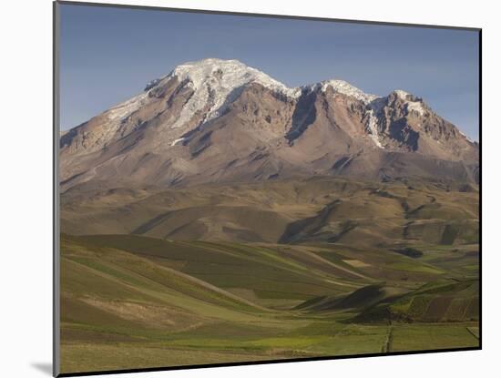 Chimborazo Mountain (6310 Meters) the Highest Mountain in Ecuador, Chimborazo Reserve, Ecuador-Pete Oxford-Mounted Photographic Print