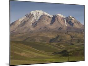 Chimborazo Mountain (6310 Meters) the Highest Mountain in Ecuador, Chimborazo Reserve, Ecuador-Pete Oxford-Mounted Photographic Print