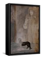 Chimera (1910)-Fernand Khnopff-Framed Stretched Canvas