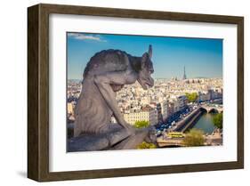 Chimera Notre Dame-Paris-null-Framed Art Print