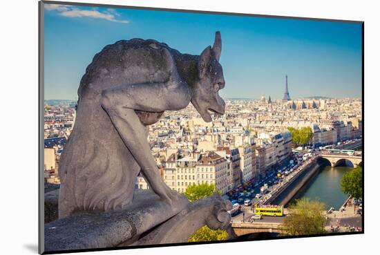 Chimera Notre Dame-Paris-null-Mounted Art Print