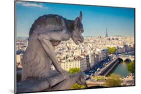 Chimera Notre Dame-Paris-null-Mounted Art Print