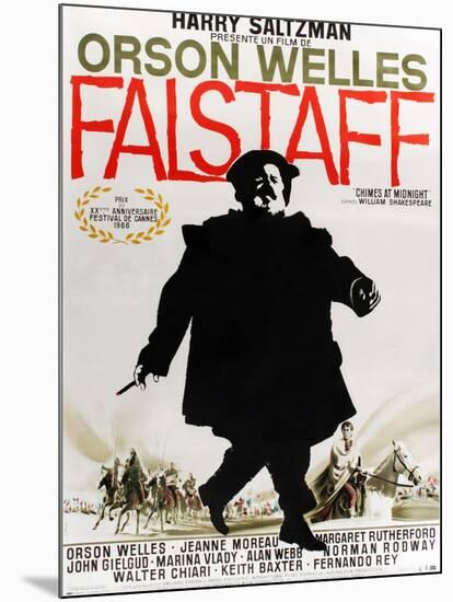 Chimes at Midnight, (AKA Falstaff, AKA Campanadas a Medianoche), French Poster Art, 1965-null-Mounted Art Print