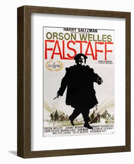 Chimes at Midnight, (AKA Falstaff, AKA Campanadas a Medianoche), French Poster Art, 1965-null-Framed Art Print