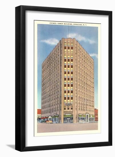 Chimes Tower, Syracuse-null-Framed Art Print