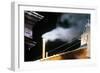 Chimney Emitting White Smoke Announcing Pope's Election-null-Framed Photographic Print