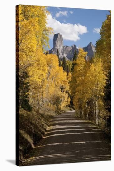 Chimney Peak and Courthouse Mountains in the Uncompahgre National Forest, Colorado-Joseph Sohm-Stretched Canvas