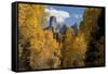 Chimney Peak and Courthouse Mountains in the Uncompahgre National Forest, Colorado-Joseph Sohm-Framed Stretched Canvas