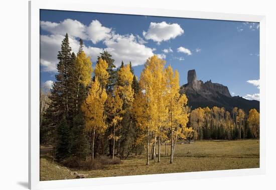 Chimney Peak and Courthouse Mountains in the Uncompahgre National Forest, Colorado-Joseph Sohm-Framed Photographic Print