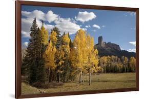 Chimney Peak and Courthouse Mountains in the Uncompahgre National Forest, Colorado-Joseph Sohm-Framed Photographic Print