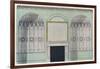 'Chimney-piece planked by alcoves; interior composition', c18th century-James Wyatt-Framed Giclee Print