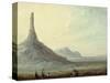 Chimney Rock, 1837-Alfred Jacob Miller-Stretched Canvas