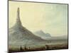 Chimney Rock, 1837-Alfred Jacob Miller-Mounted Giclee Print