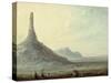 Chimney Rock, 1837-Alfred Jacob Miller-Stretched Canvas