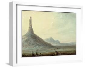 Chimney Rock, 1837-Alfred Jacob Miller-Framed Giclee Print