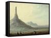 Chimney Rock, 1837-Alfred Jacob Miller-Framed Stretched Canvas