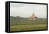 Chimney Rock, a Landmark on the Oregon Trail, Nebraska-null-Framed Stretched Canvas