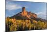 Chimney Rock and Courthouse Mountain , the Uncompahgre National Forest, Colorado-Chuck Haney-Mounted Photographic Print