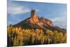 Chimney Rock and Courthouse Mountain , the Uncompahgre National Forest, Colorado-Chuck Haney-Mounted Photographic Print