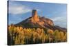 Chimney Rock and Courthouse Mountain , the Uncompahgre National Forest, Colorado-Chuck Haney-Stretched Canvas