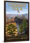 Chimney Rock State Park, NC - View from Top-Lantern Press-Framed Art Print