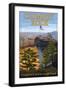 Chimney Rock State Park, NC - View from Top-Lantern Press-Framed Art Print