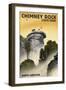 Chimney Rock State Park, North Carolina - Chimney Rock - Lithograph Style-Lantern Press-Framed Art Print