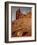 Chimney Rock With Storm Clouds, Capitol Reef National Park, Utah, USA-null-Framed Photographic Print