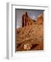 Chimney Rock With Storm Clouds, Capitol Reef National Park, Utah, USA-null-Framed Photographic Print