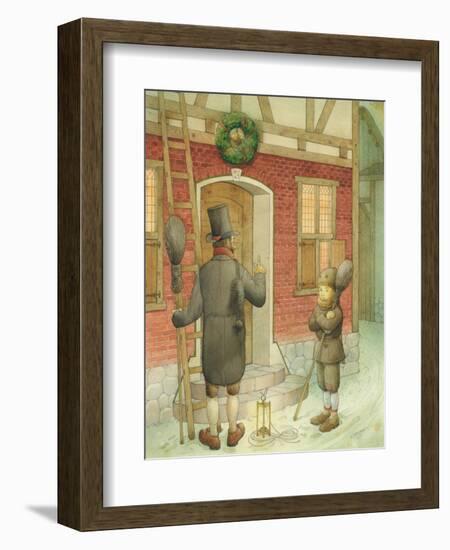 Chimney-Sweep Christmas 01, 2001-Kestutis Kasparavicius-Framed Giclee Print