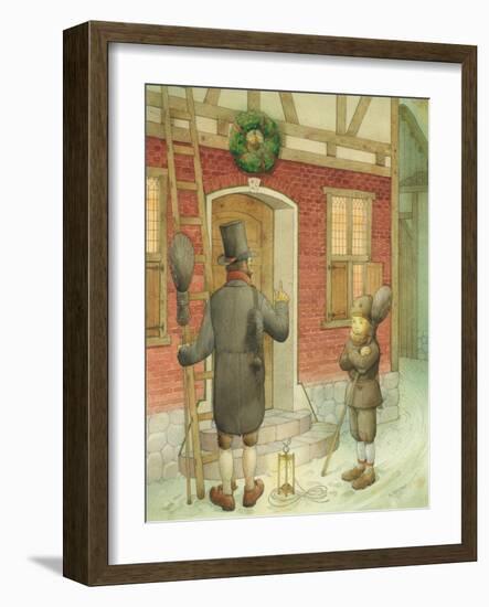 Chimney-Sweep Christmas 01, 2001-Kestutis Kasparavicius-Framed Giclee Print