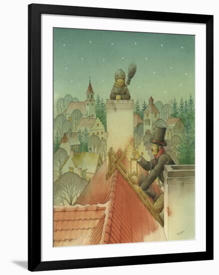 Chimney-Sweep Christmas 02, 2001-Kestutis Kasparavicius-Framed Giclee Print