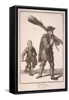 Chimney Sweep, Cries of London-Marcellus Laroon-Framed Stretched Canvas