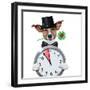 Chimney Sweeper Dog Watch Clock-Javier Brosch-Framed Photographic Print