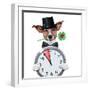 Chimney Sweeper Dog Watch Clock-Javier Brosch-Framed Photographic Print