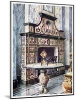 Chimneypiece and Table in Coloured Florentine Mosaic, 1910-Edwin Foley-Mounted Giclee Print